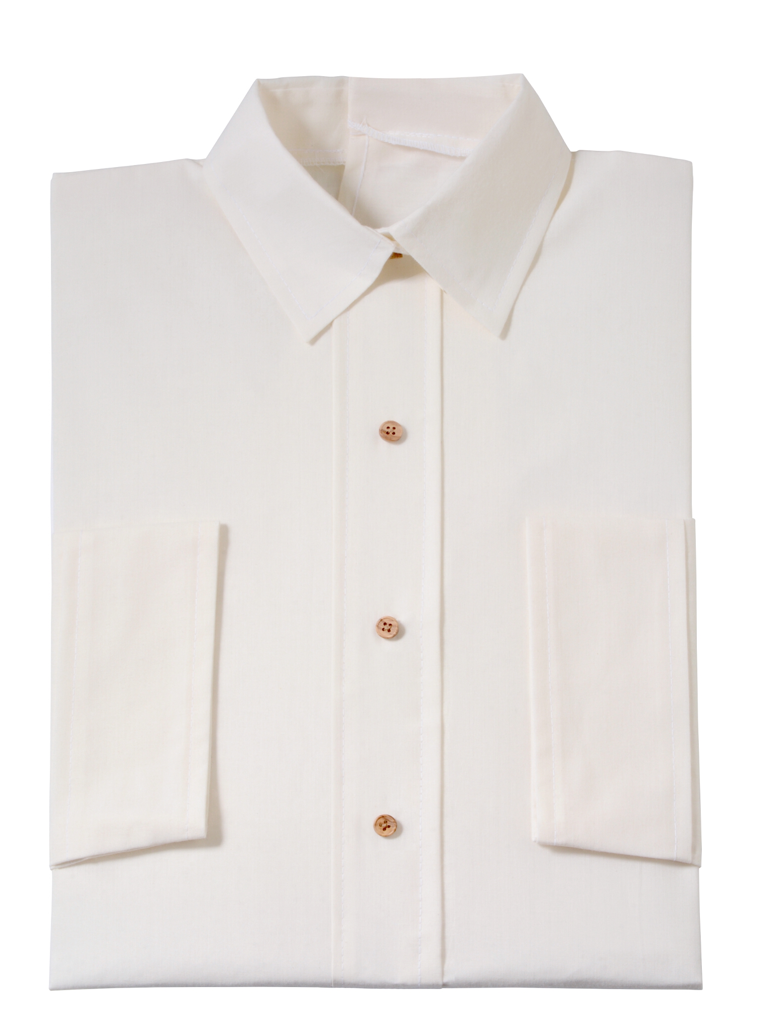 Herrenkleid Nr. 280 Bio-Baumwolle sand, zeitgemäßer Hemdkragen