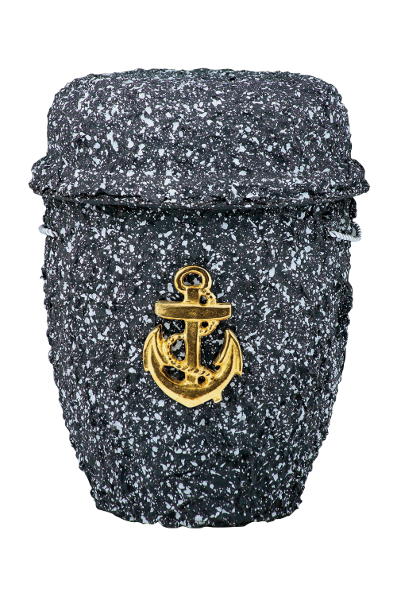 Urne 2070-ank Seeurne, Granitstruktur, Messing Anker