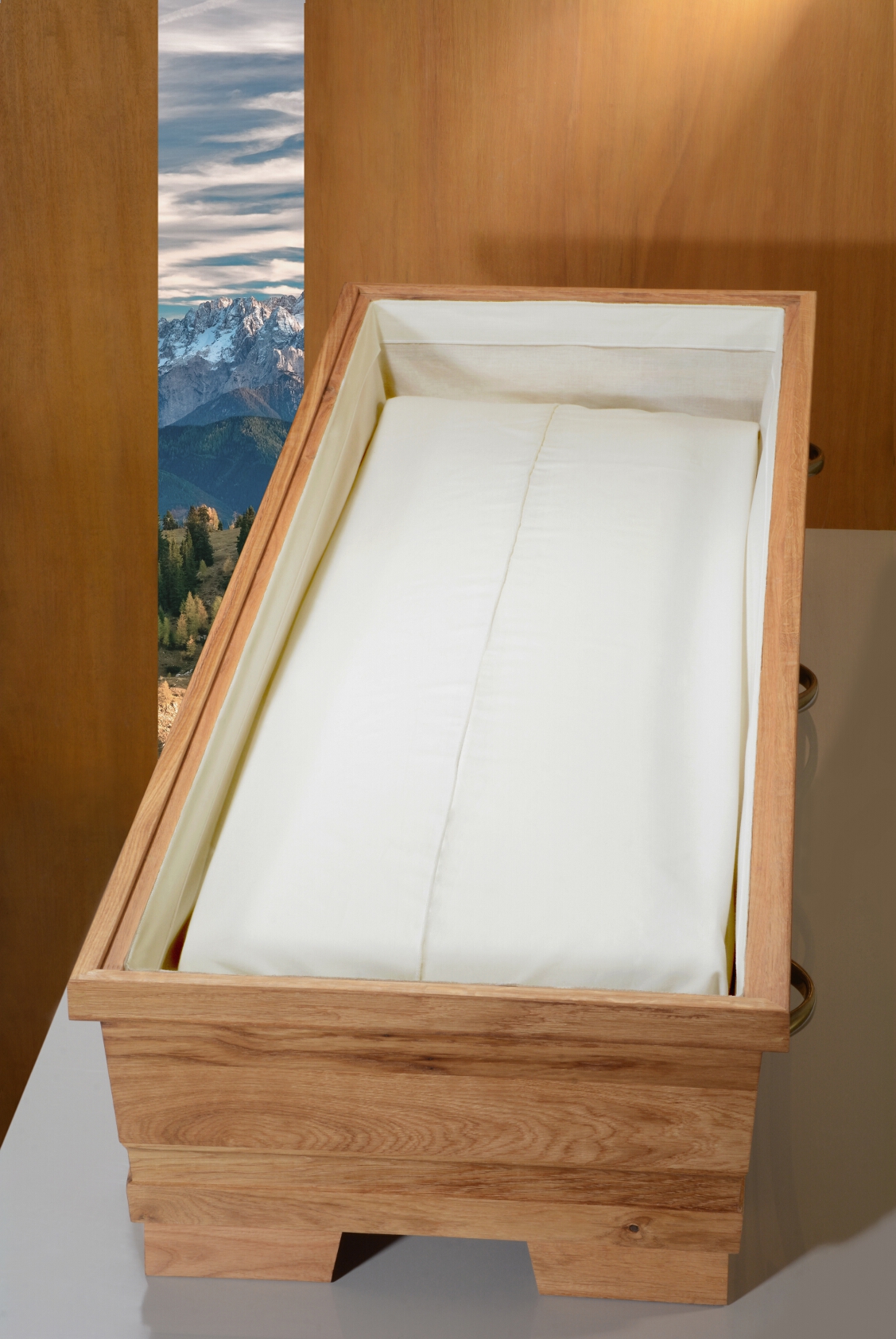 Sarginnenauskleidung Bio-BW sand, 53 x 530 cm -nachhaltige Zutaten und Fertigung in Deutschland-