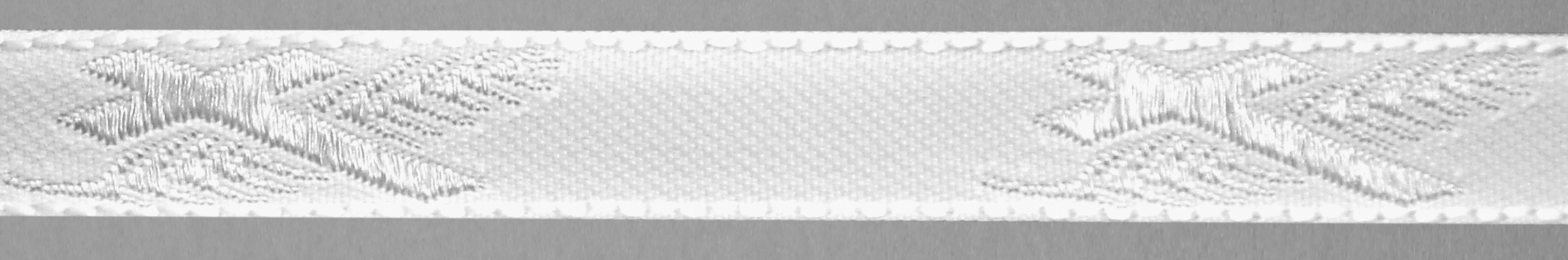 Meter Lotband, weiß, Kreuz/Palme (Rolle à 50 m)