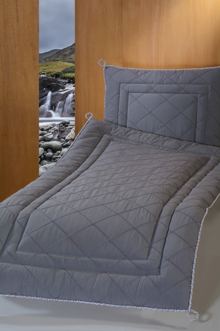 Deckengarnitur 1450 Pisa grau, Kordel