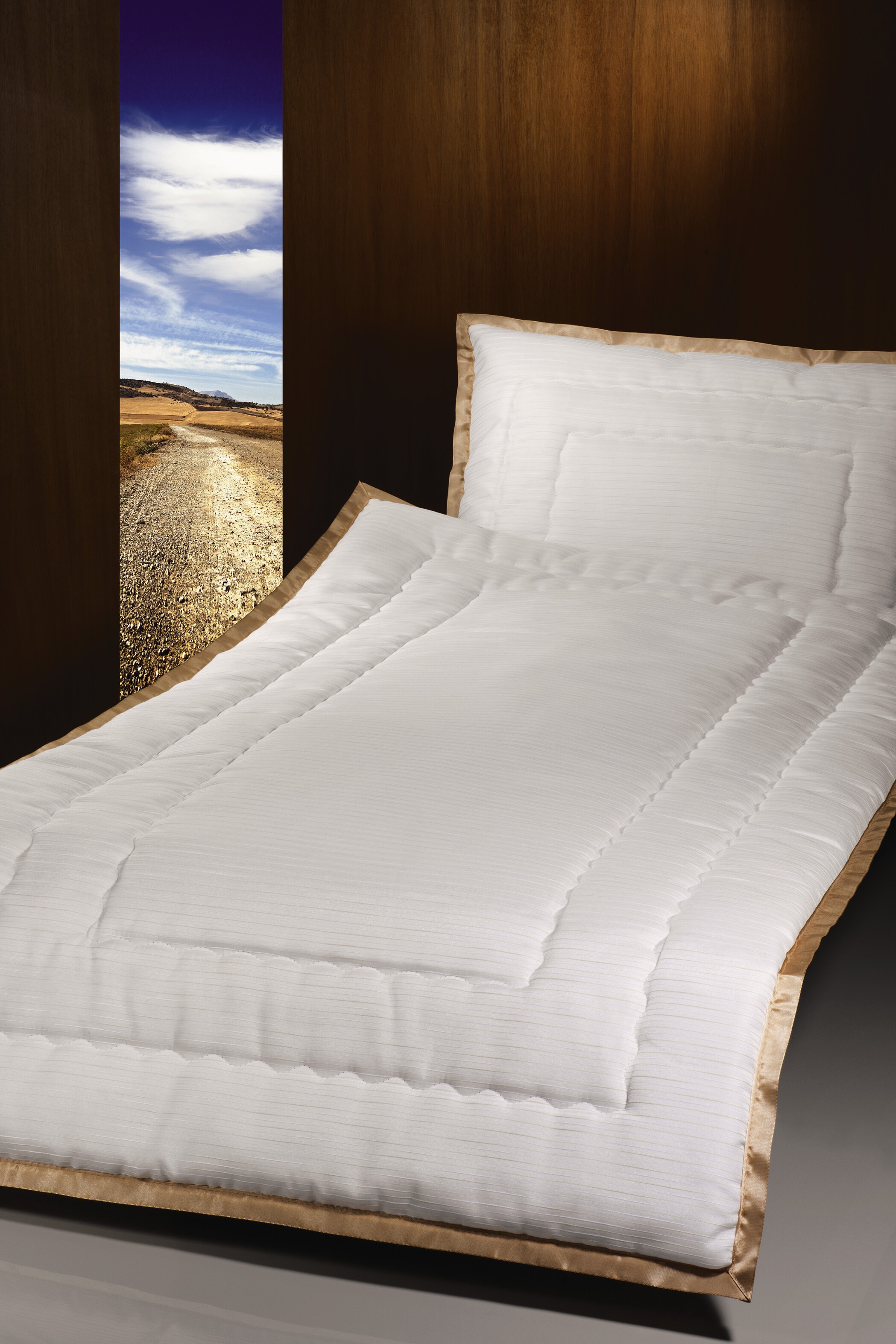 Deckengarnitur 1420 Limmerick, beige Litze