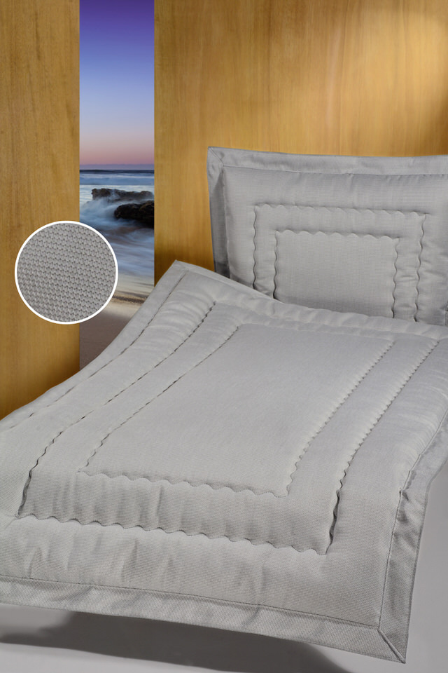 Deckengarnitur 1225 Quiento grau, Steg