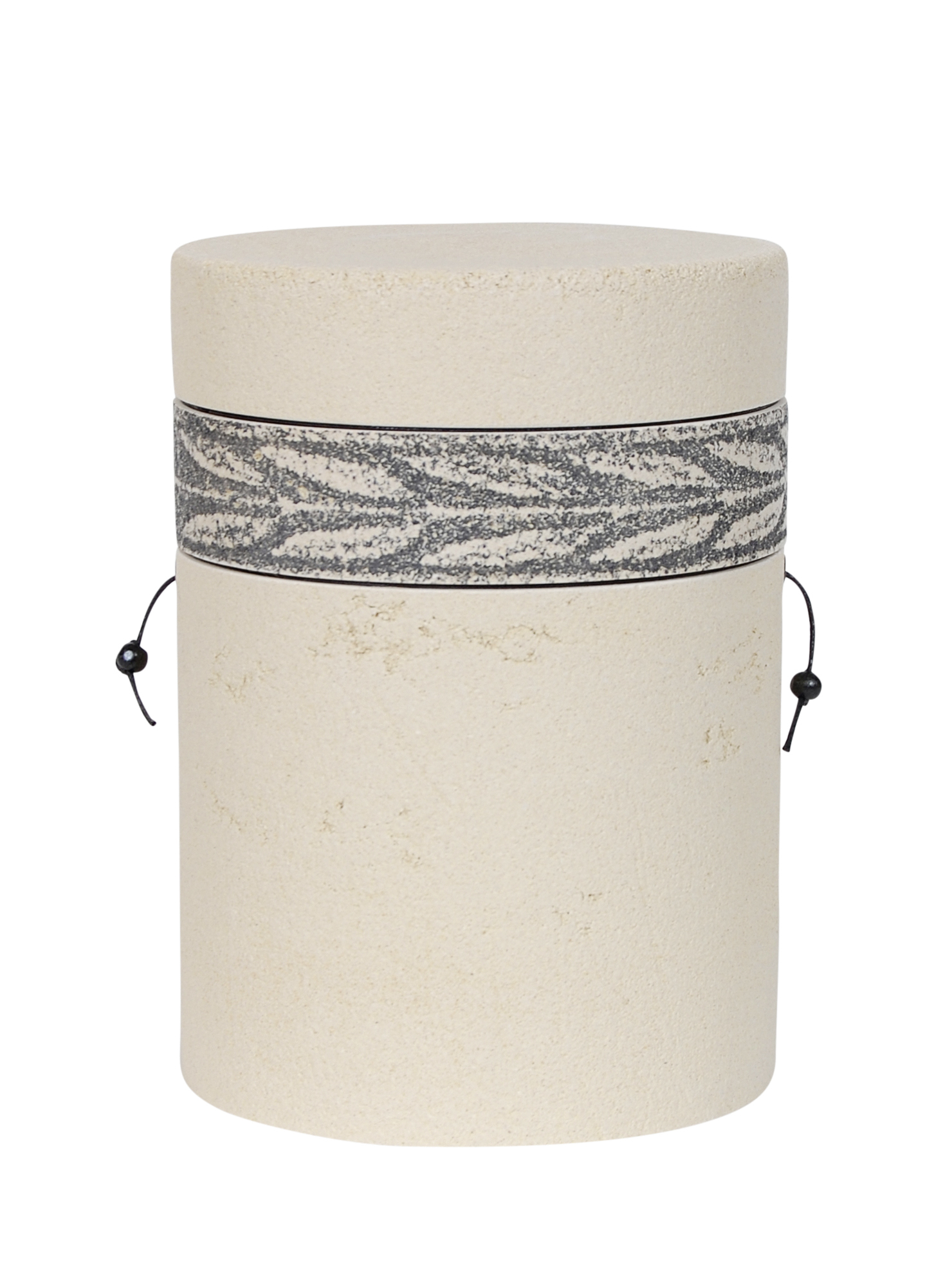 Urne Z 2190, weiss, Blätter