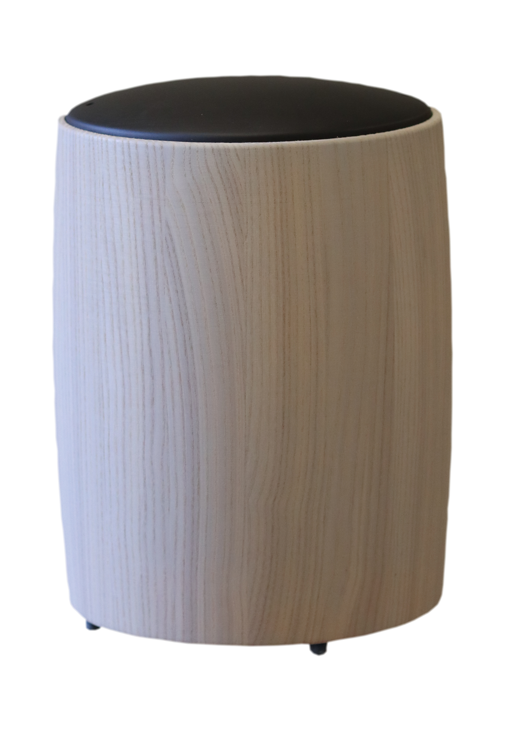 Urne Nr. 1021 Esche grau geölt, Deckel Buche-schwarz