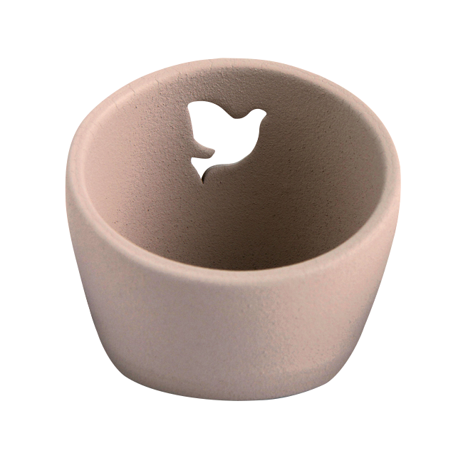 0084 Teelichthalter oxidrot