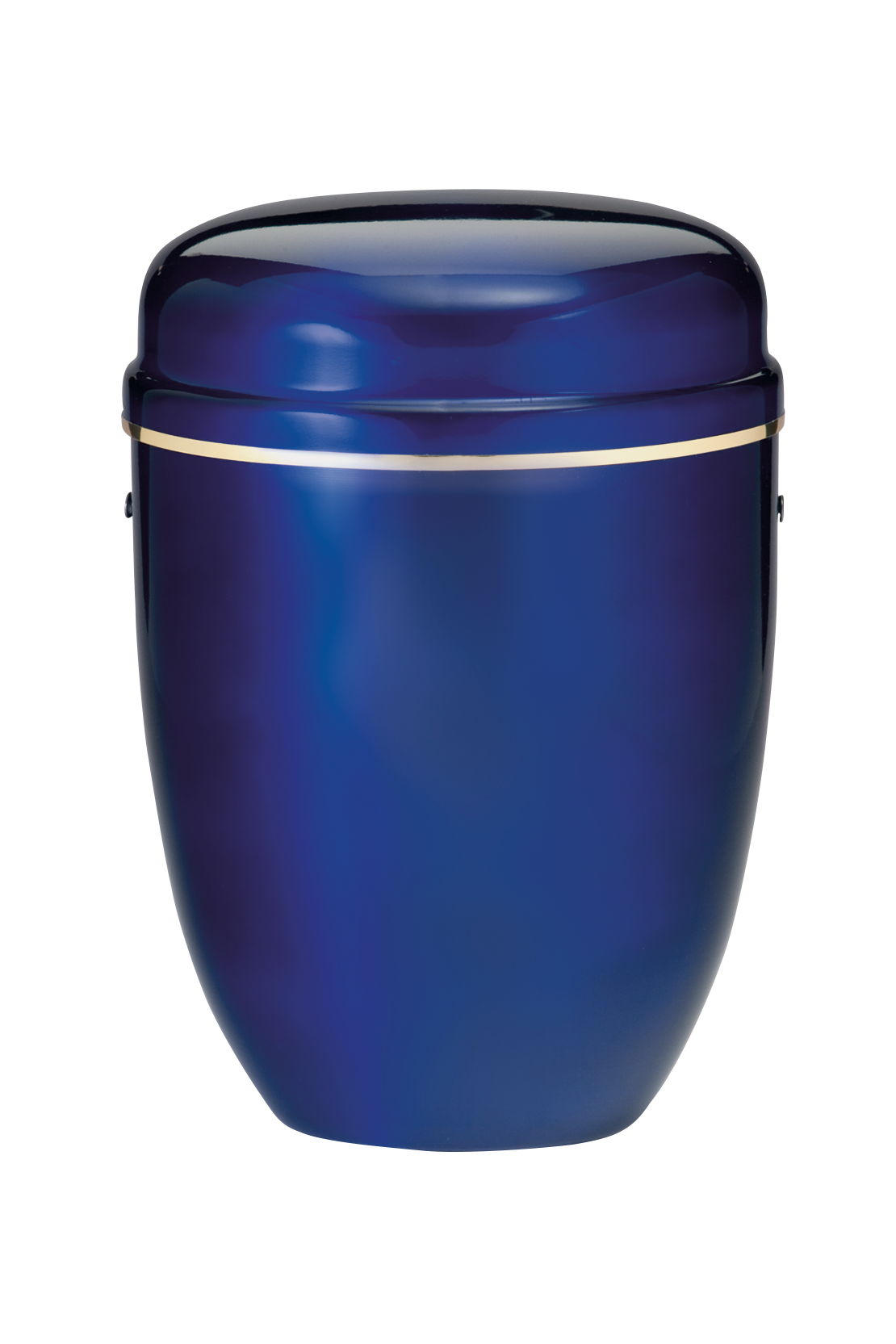 Urne 820 GB, Stahl, blau, Goldband