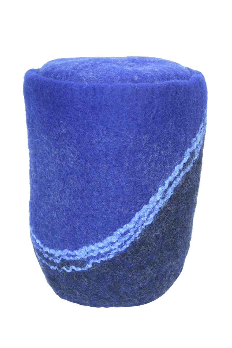 Urne Wollfilzhellblau