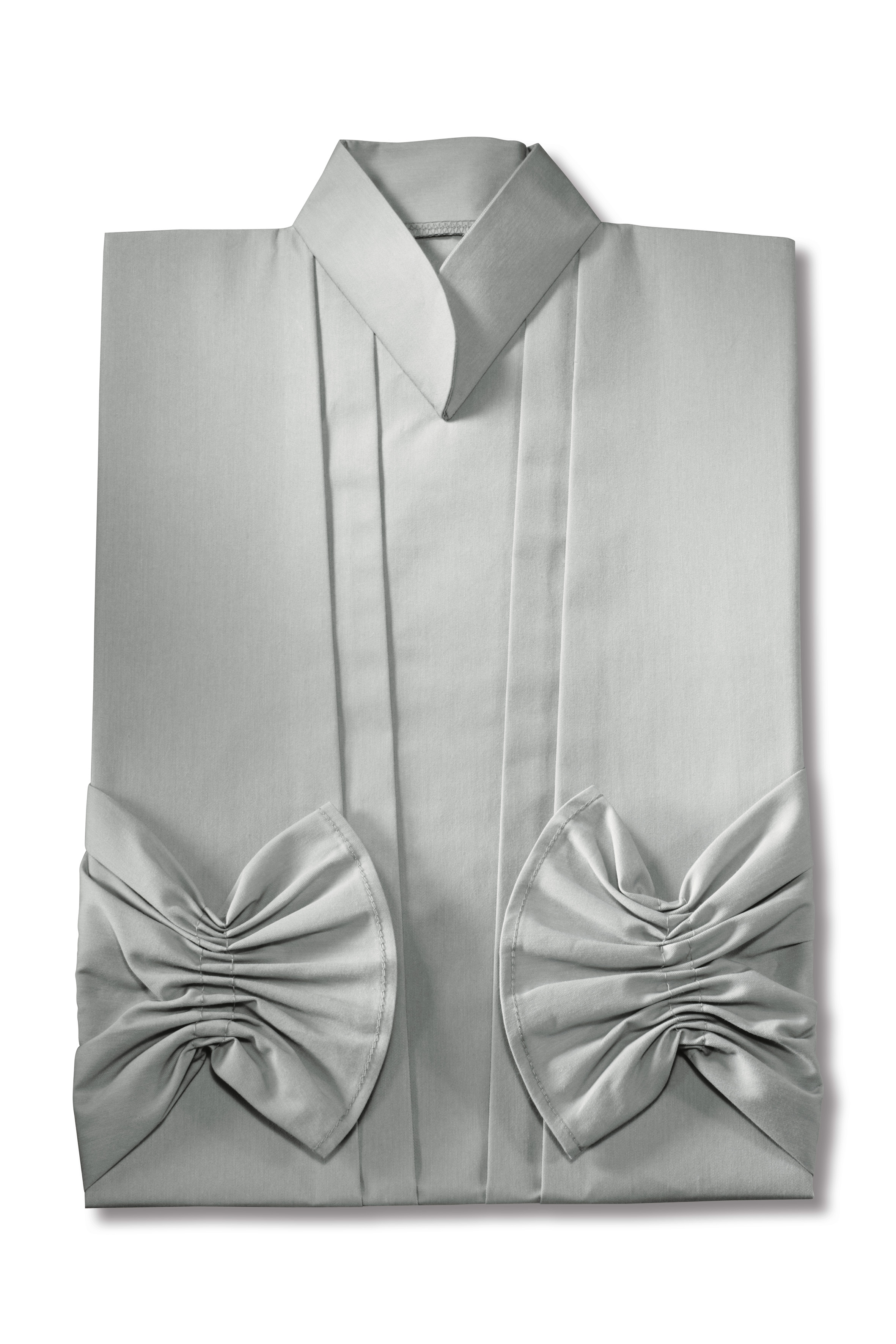 Damenkleid Nr. 461 Baumwolle silbergrau