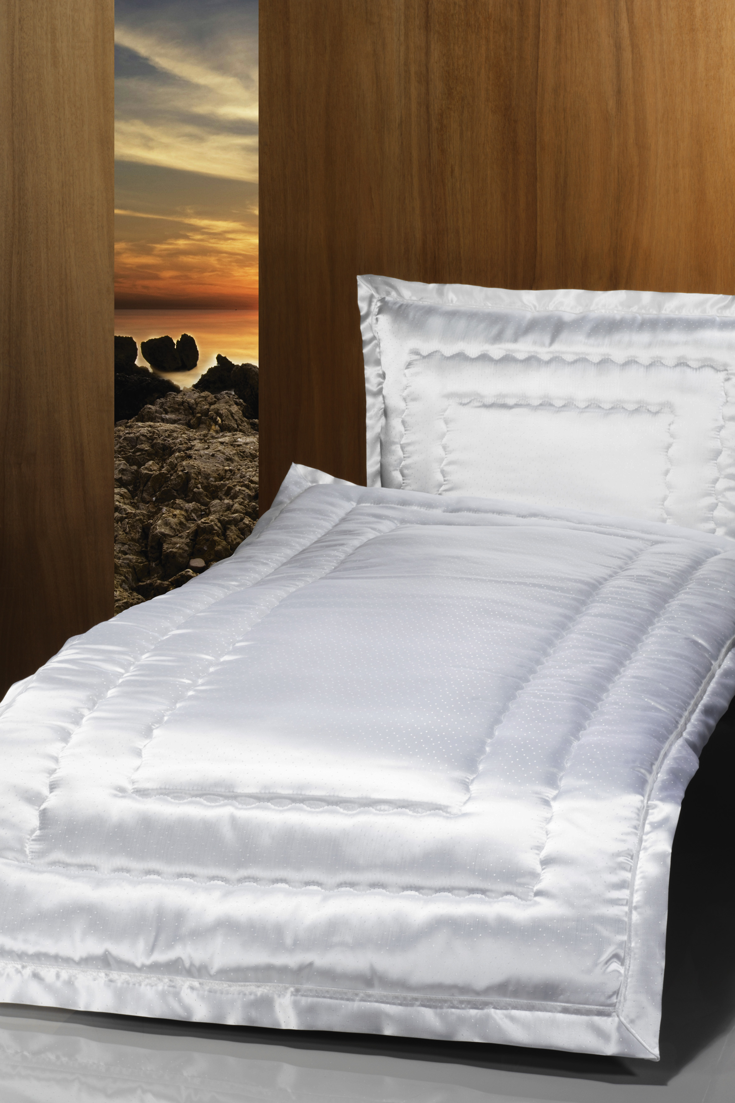 Deckengarnitur 01221 Damast Tupfen, Steg