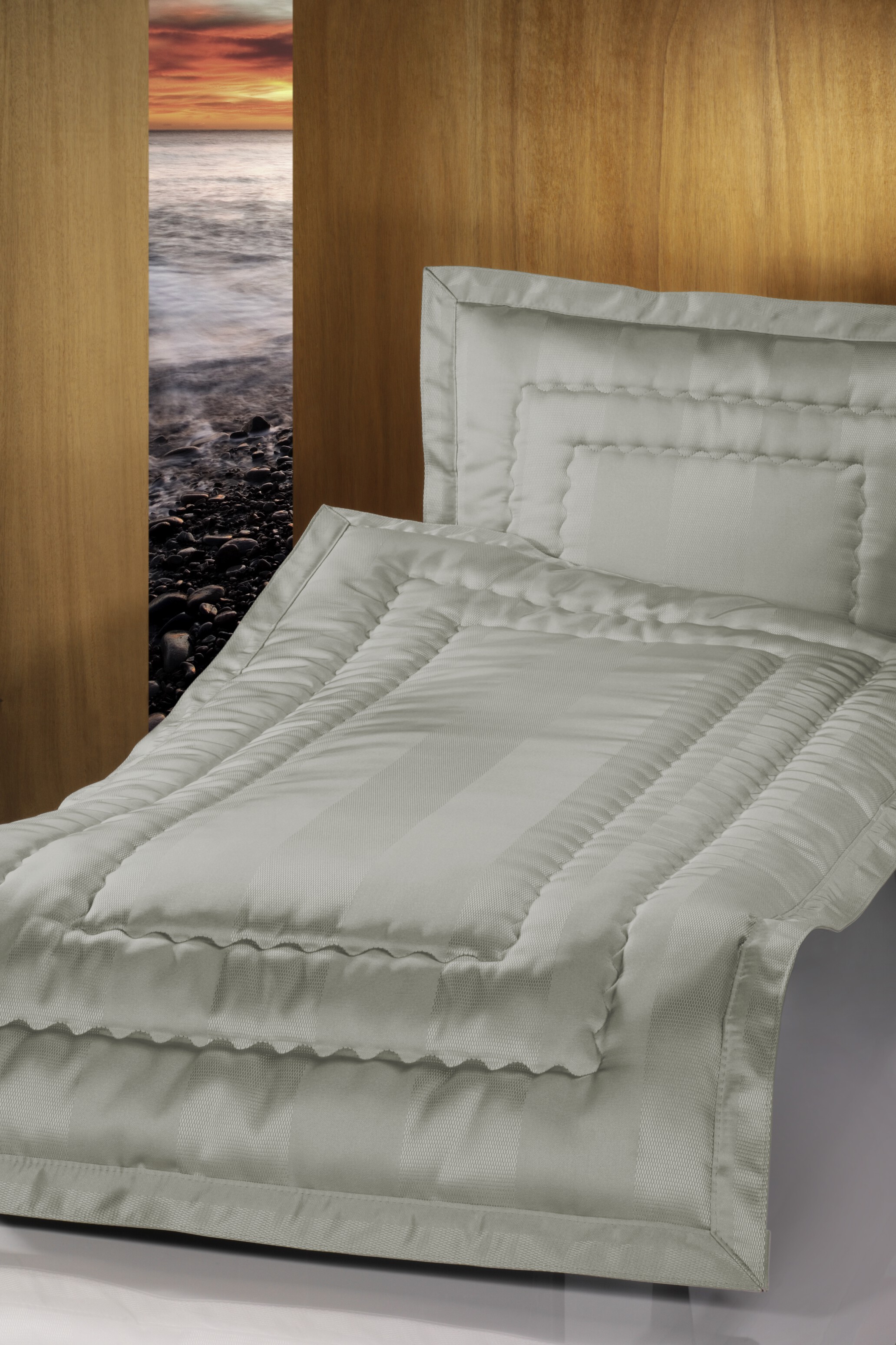 Deckengarnitur 01740 Genua silbergrau, Steg