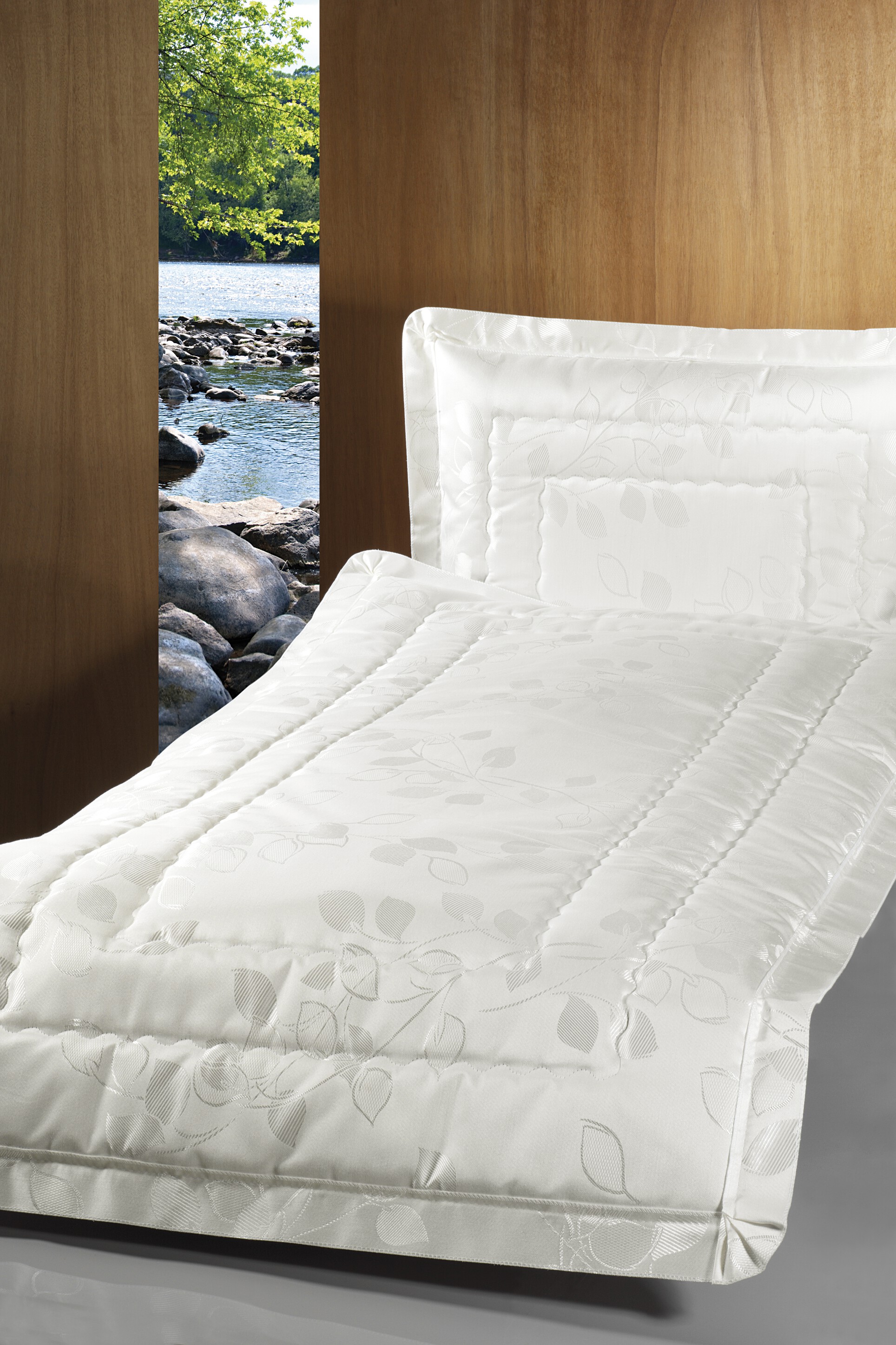 Deckengarnitur 01950 tv Mainau hellbeige, Volant