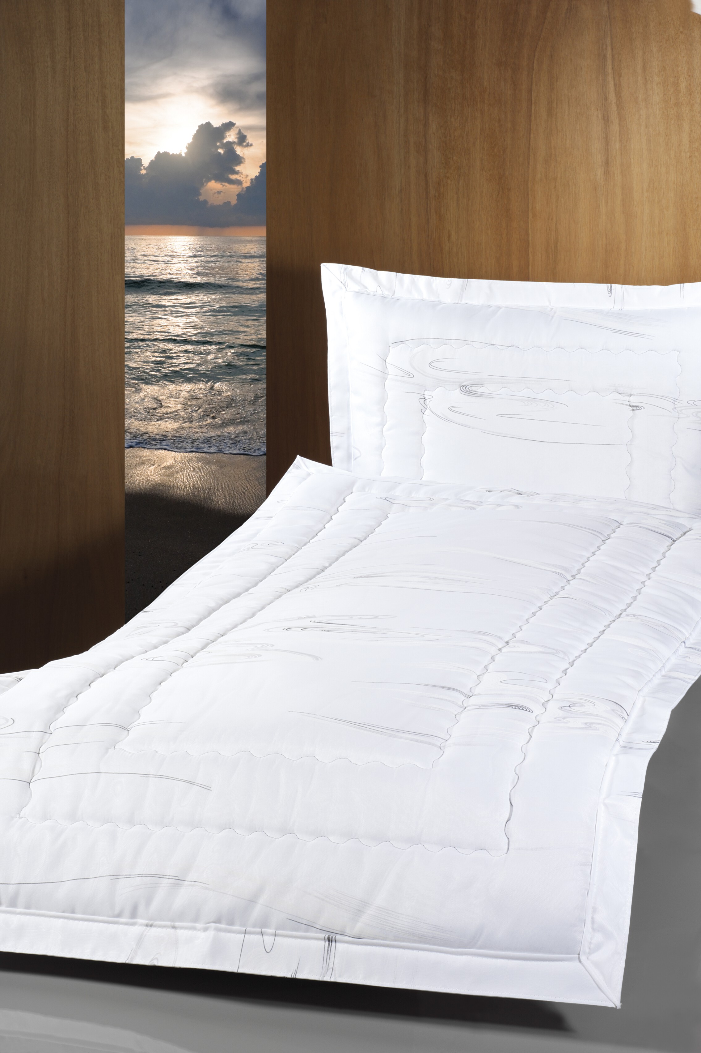 Deckengarnitur 0168 Voile-Druck, Steg