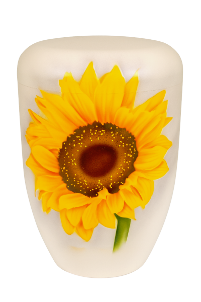 Urne 1670b elfenbein, Sonnenblume